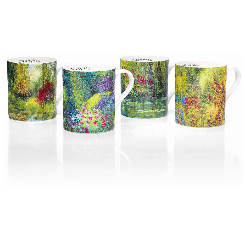 4 mugs Giverny - Jean-Claude Cubaynes