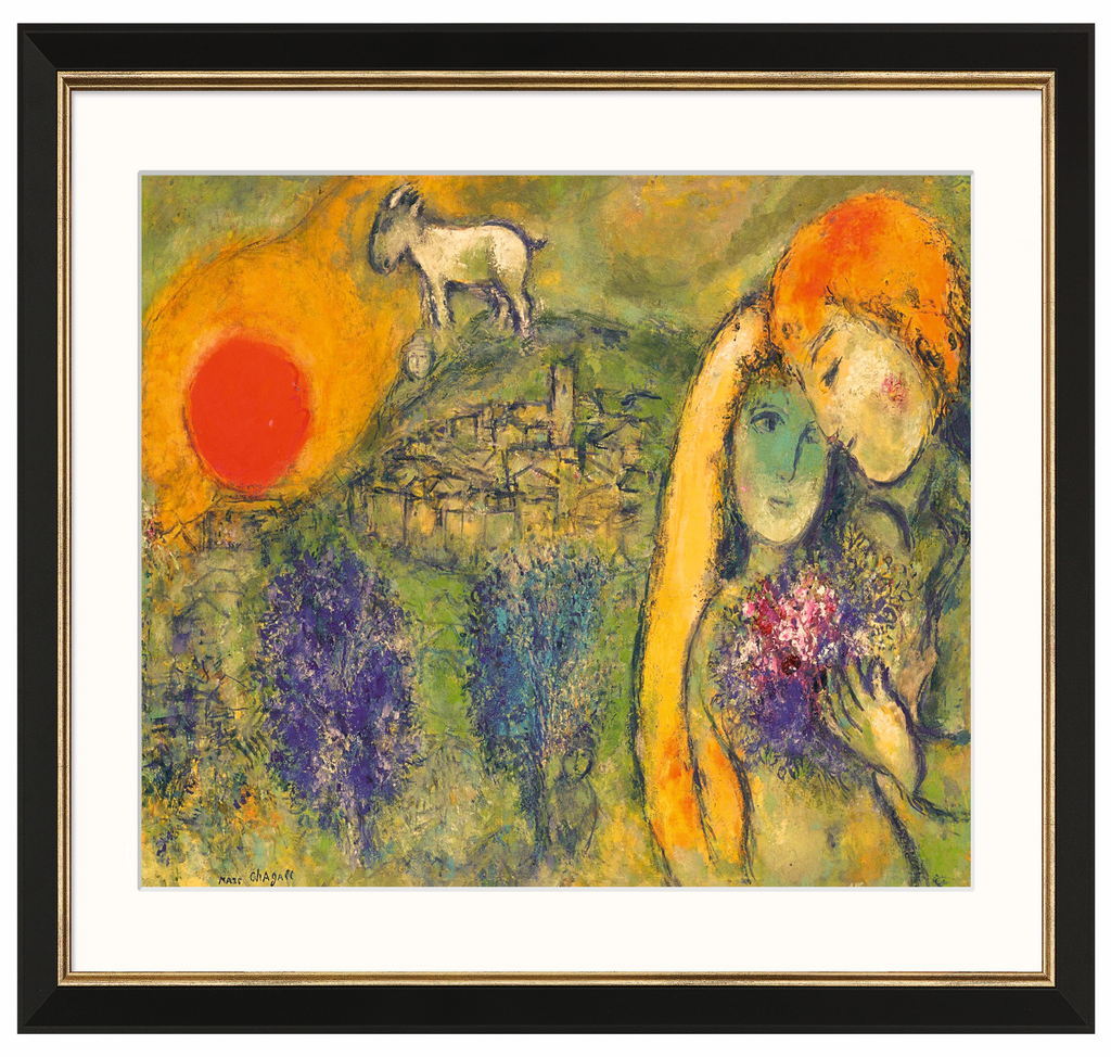 Les Amoureux de Vence - Marc Chagall (1957)