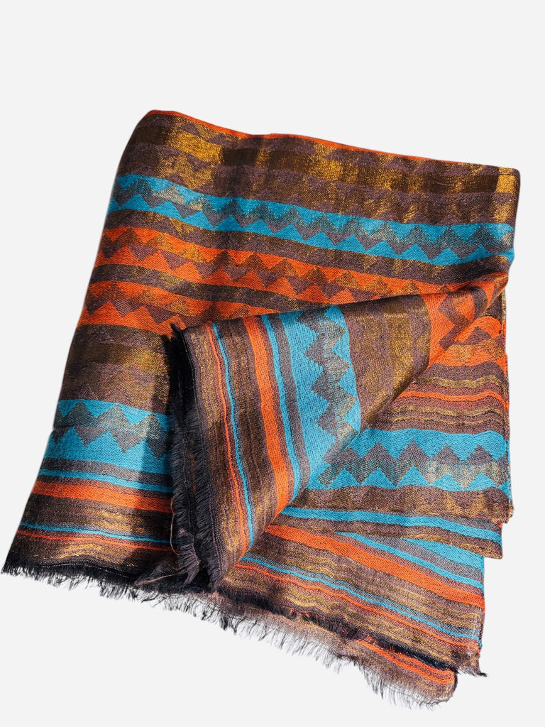 Wool reversible Shimmer scarves