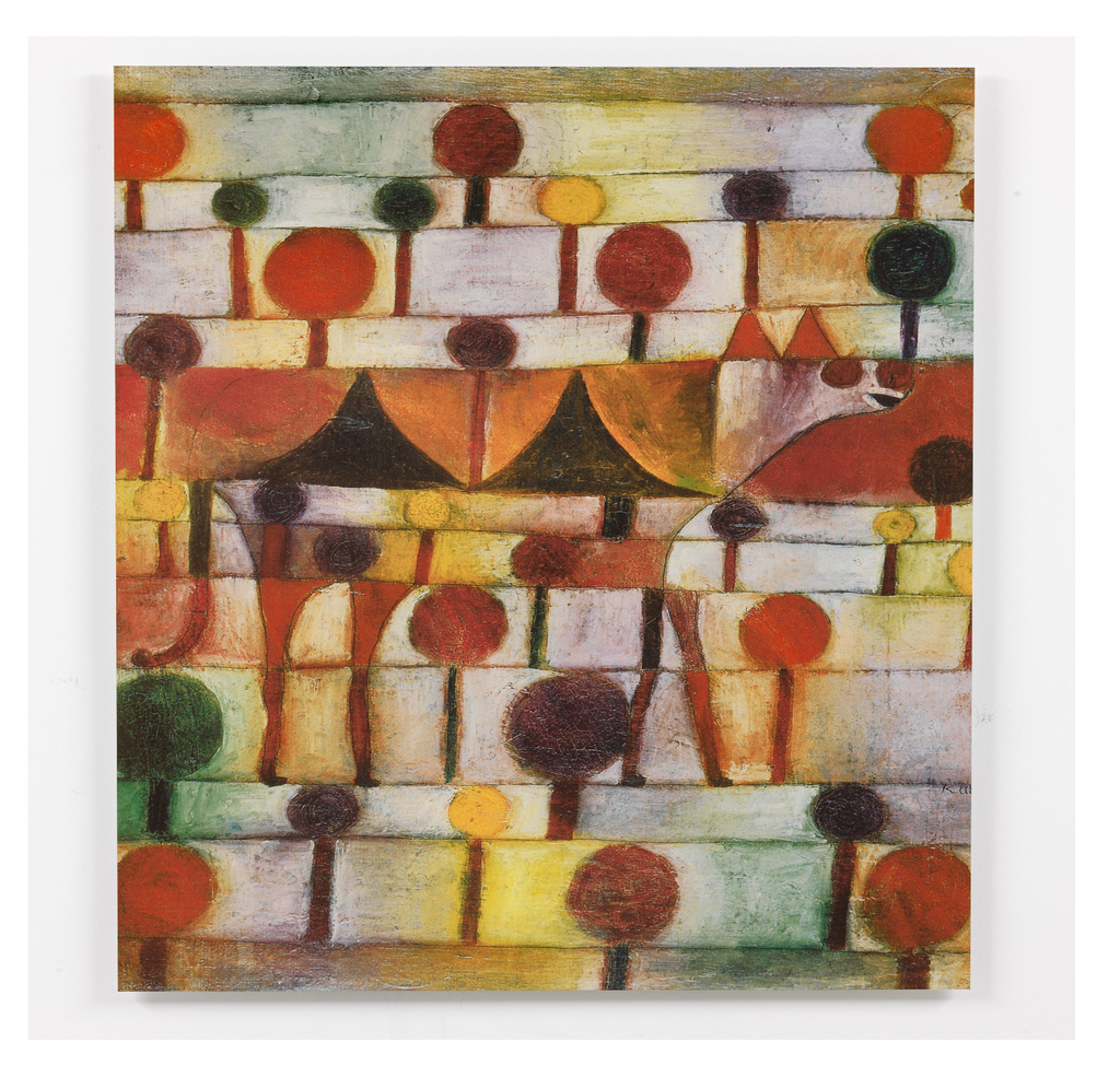 Chameau dans un paysage rythmique arboré - Paul Klee