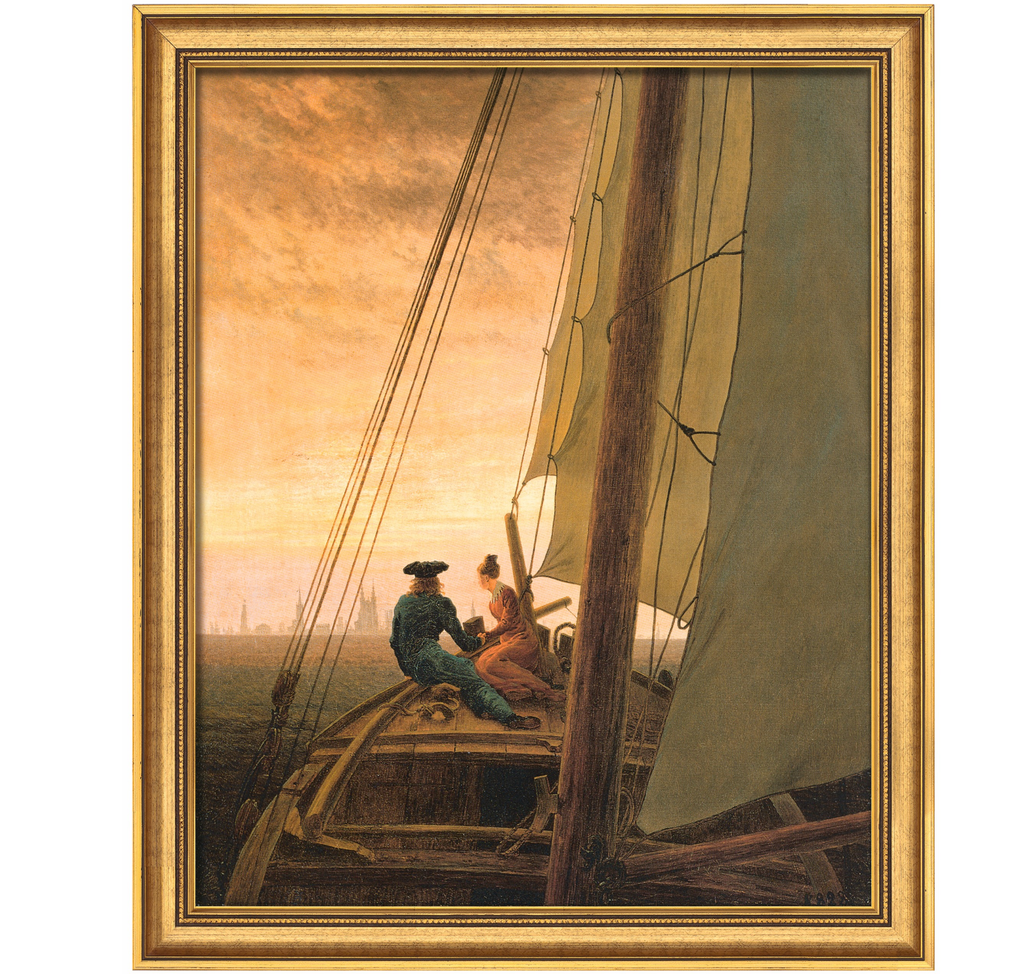 Sur le voilier - Caspar David Friedrich (1818)