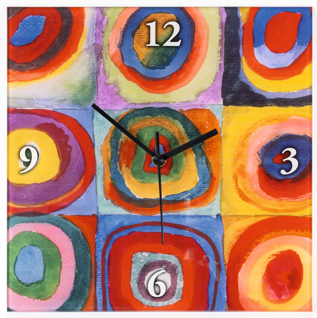 Horloge Farbstudie Quadrate - Wassily Kandinsky