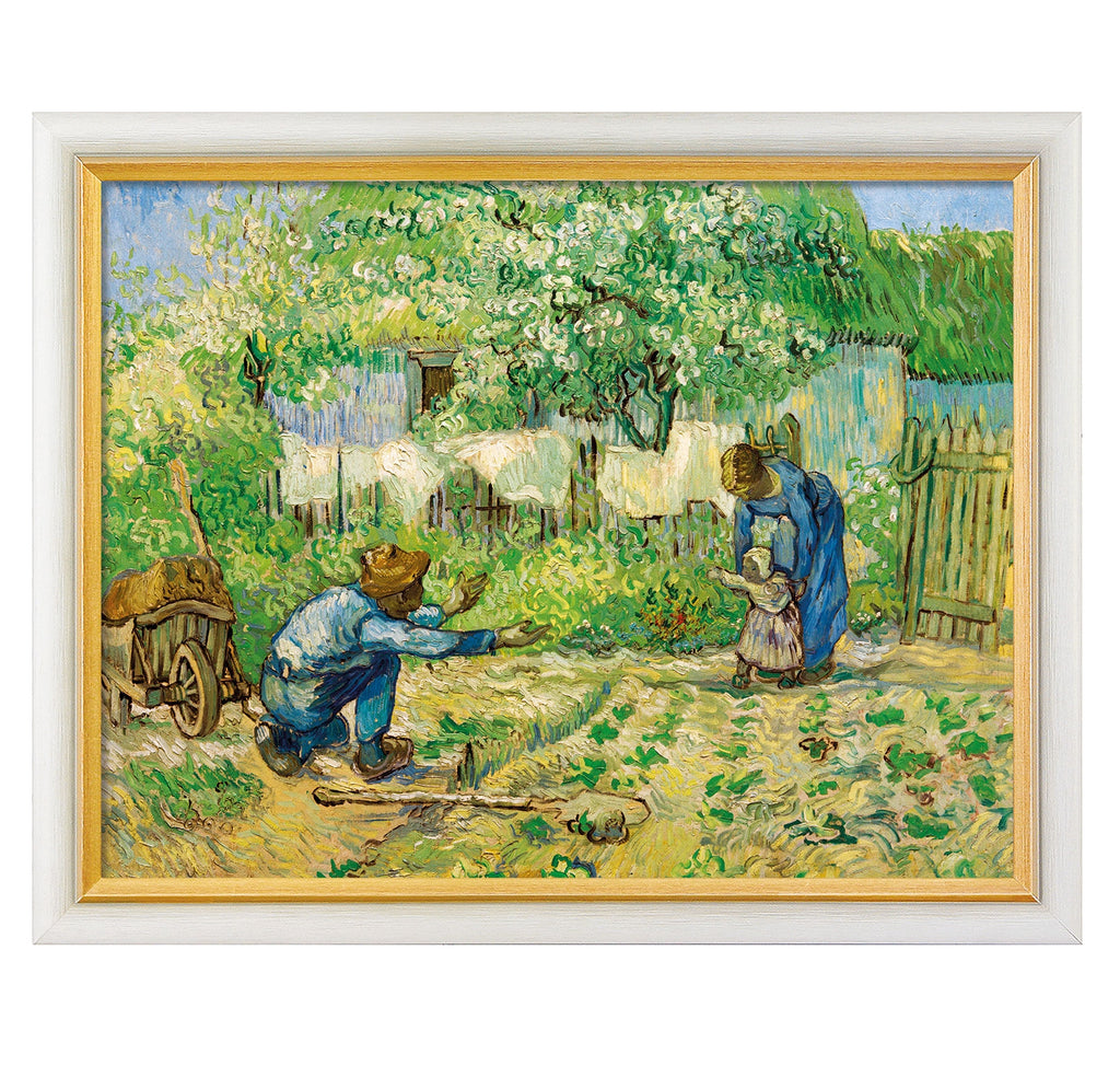 Les premiers pas" (1890), encadré - Vincent van Gogh