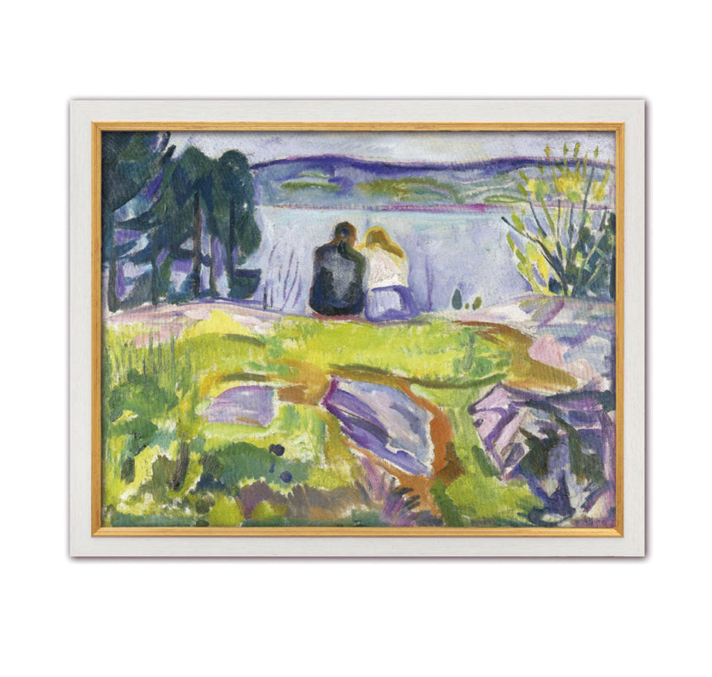 Printemps - Amoureux sur le rivage (1911-13) - Edvard Munch
