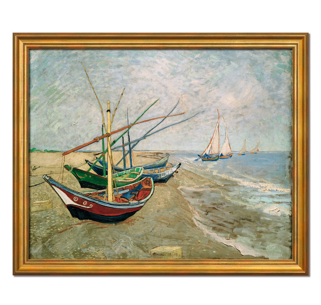 Van Gogh - Barques aux Saintes Marie