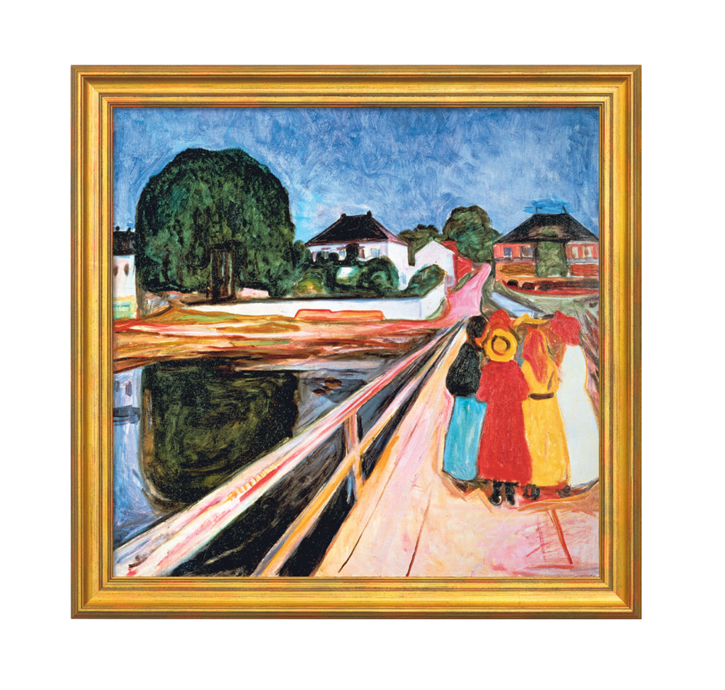 Mädchengruppe auf einer Brücke (1902) - Edvard Munch