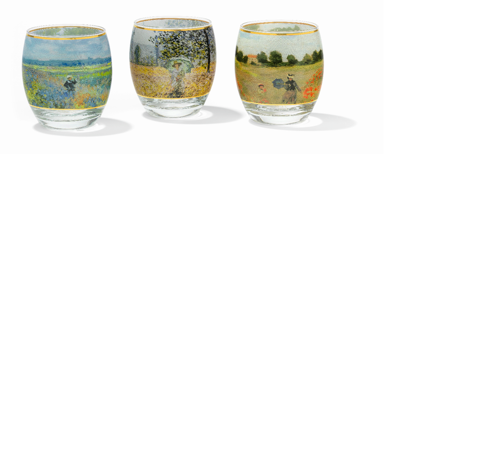 3 verres à bougie - Claude Monet