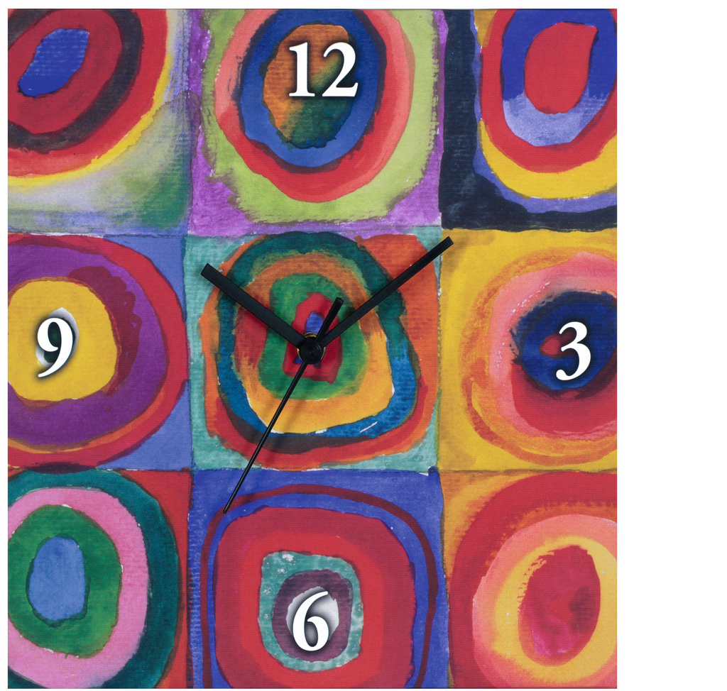 Horloge " Farbstudie Quadrate" - Wassily Kandinsky