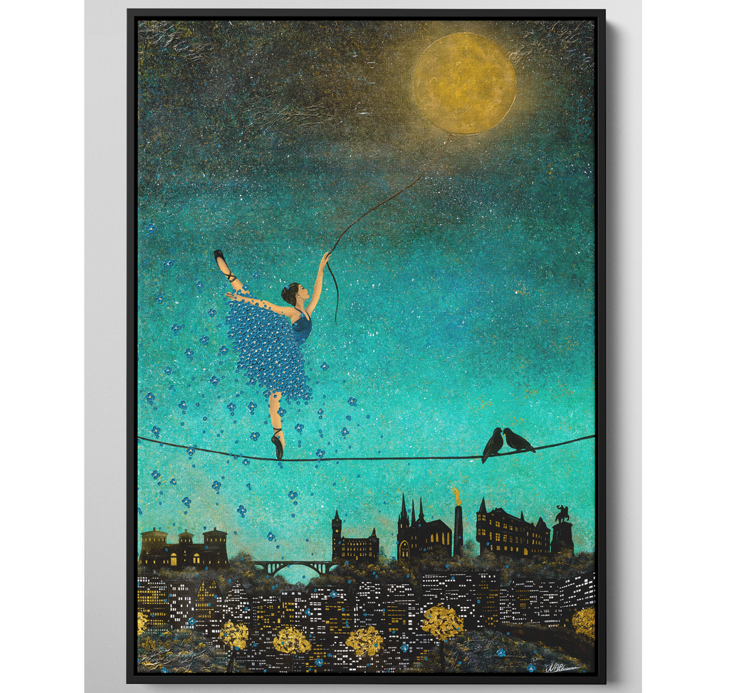 Dancing With The Moon - reproduktion auf Leinwand