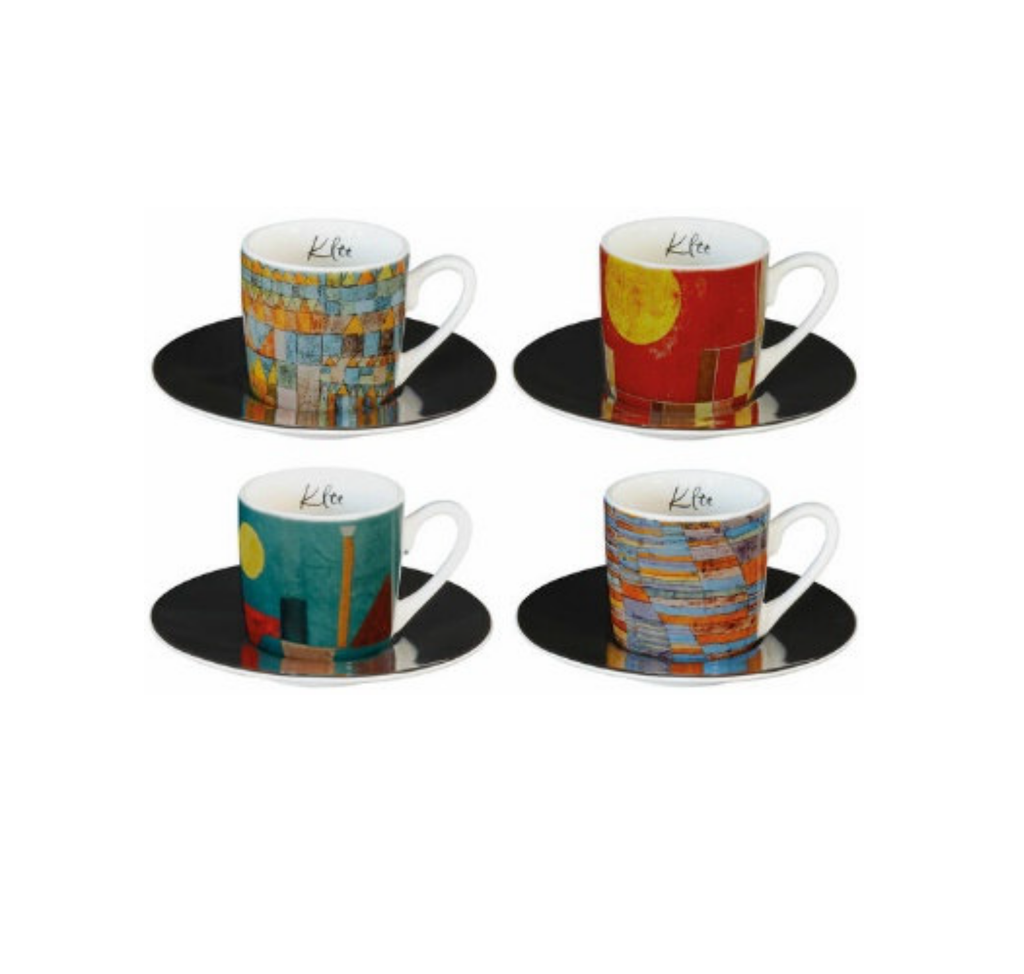 Paul Klee - Set de 4 tasses à expresso en porcelaine